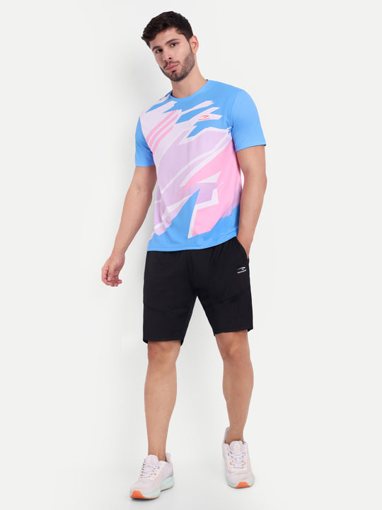 CYAN BLUE GRAPHIC - AERO TEE