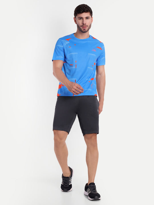 COBALT BLUE GRAPHIC TSHIRT- AERO TEE