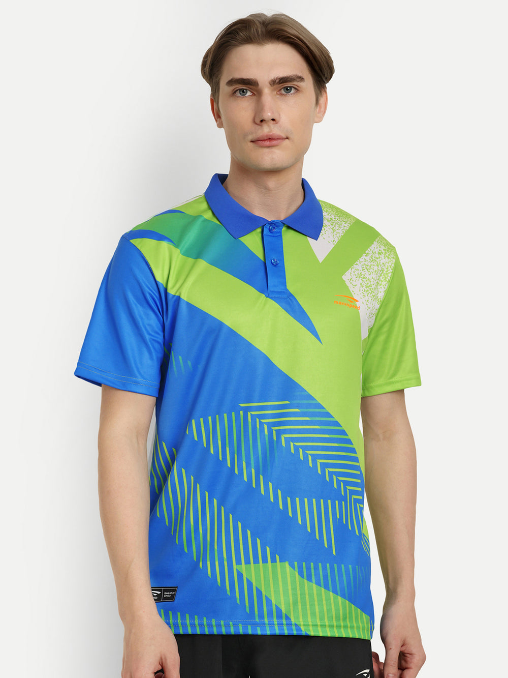 Green & Blue Badminton Tshirt