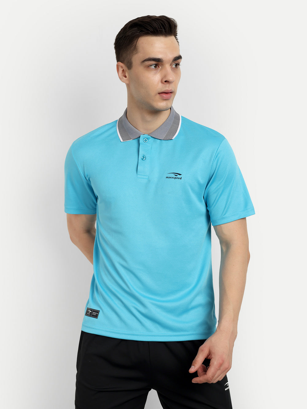 Sky Blue Polo Badminton Tshirt