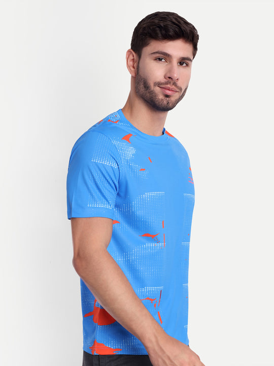 COBALT BLUE GRAPHIC TSHIRT- AERO TEE