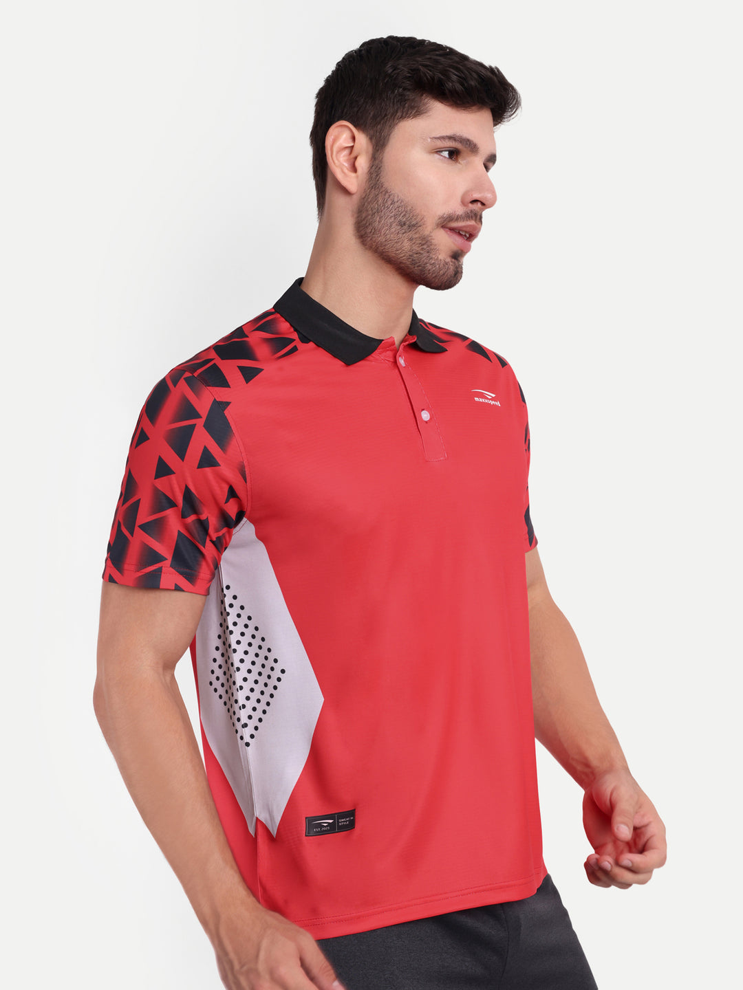 ARROW RED POLO TSHIRT- AERO TEE
