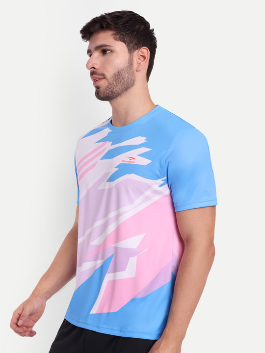 CYAN BLUE GRAPHIC - AERO TEE