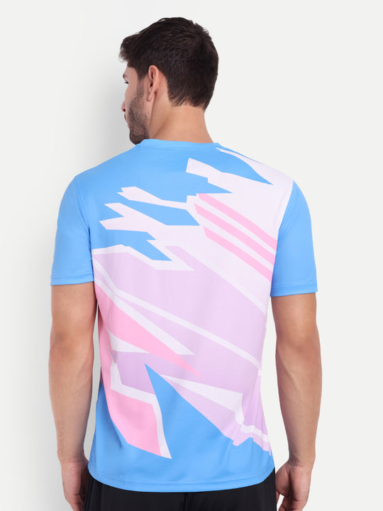 CYAN BLUE GRAPHIC - AERO TEE