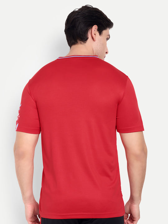 RED CREW NECK TSHIRT