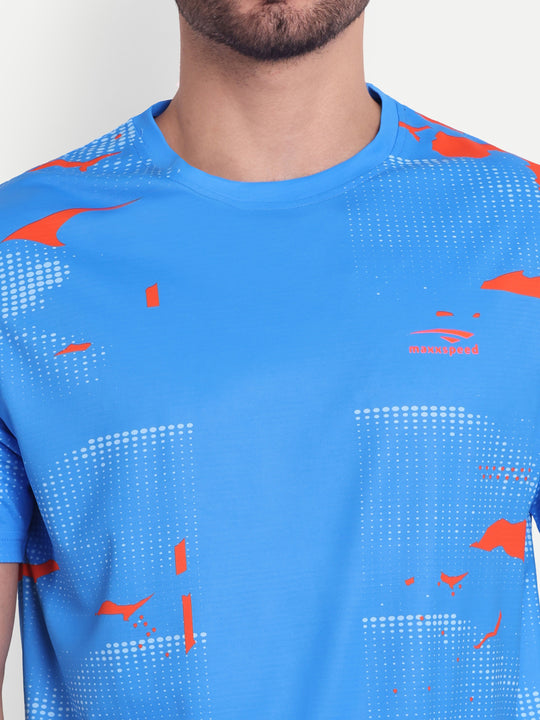 COBALT BLUE GRAPHIC TSHIRT- AERO TEE