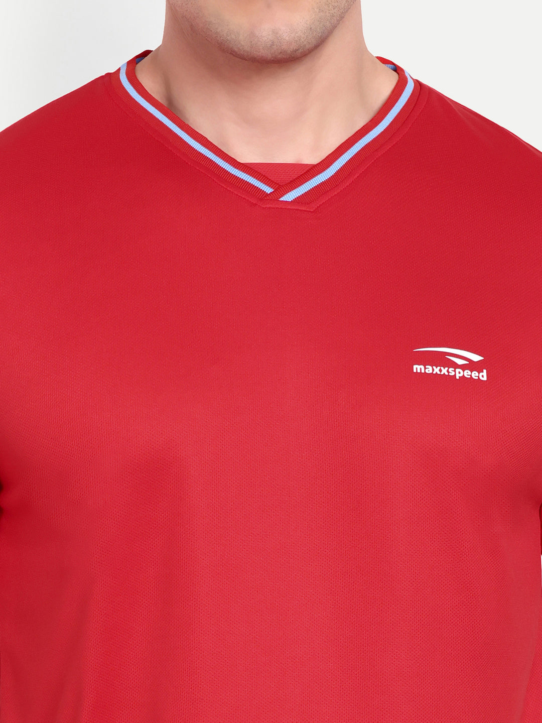 RED CREW NECK TSHIRT