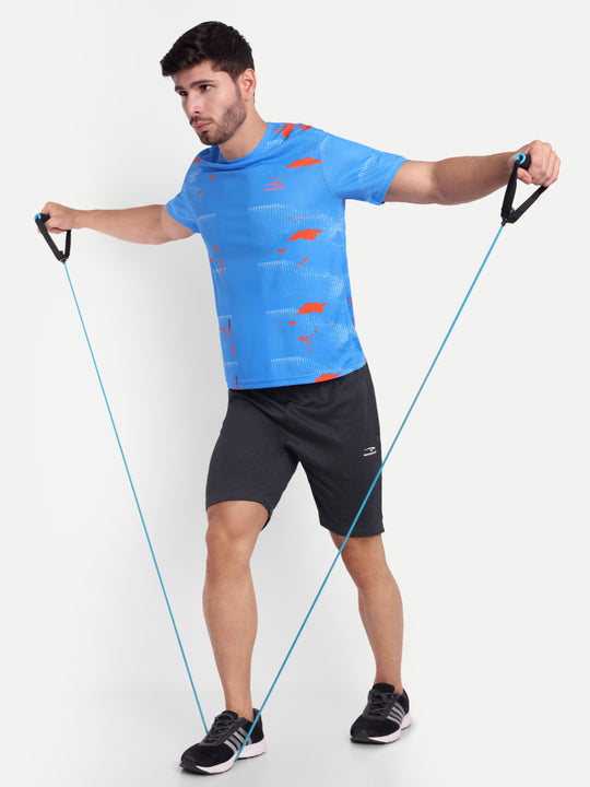 COBALT BLUE GRAPHIC TSHIRT- AERO TEE