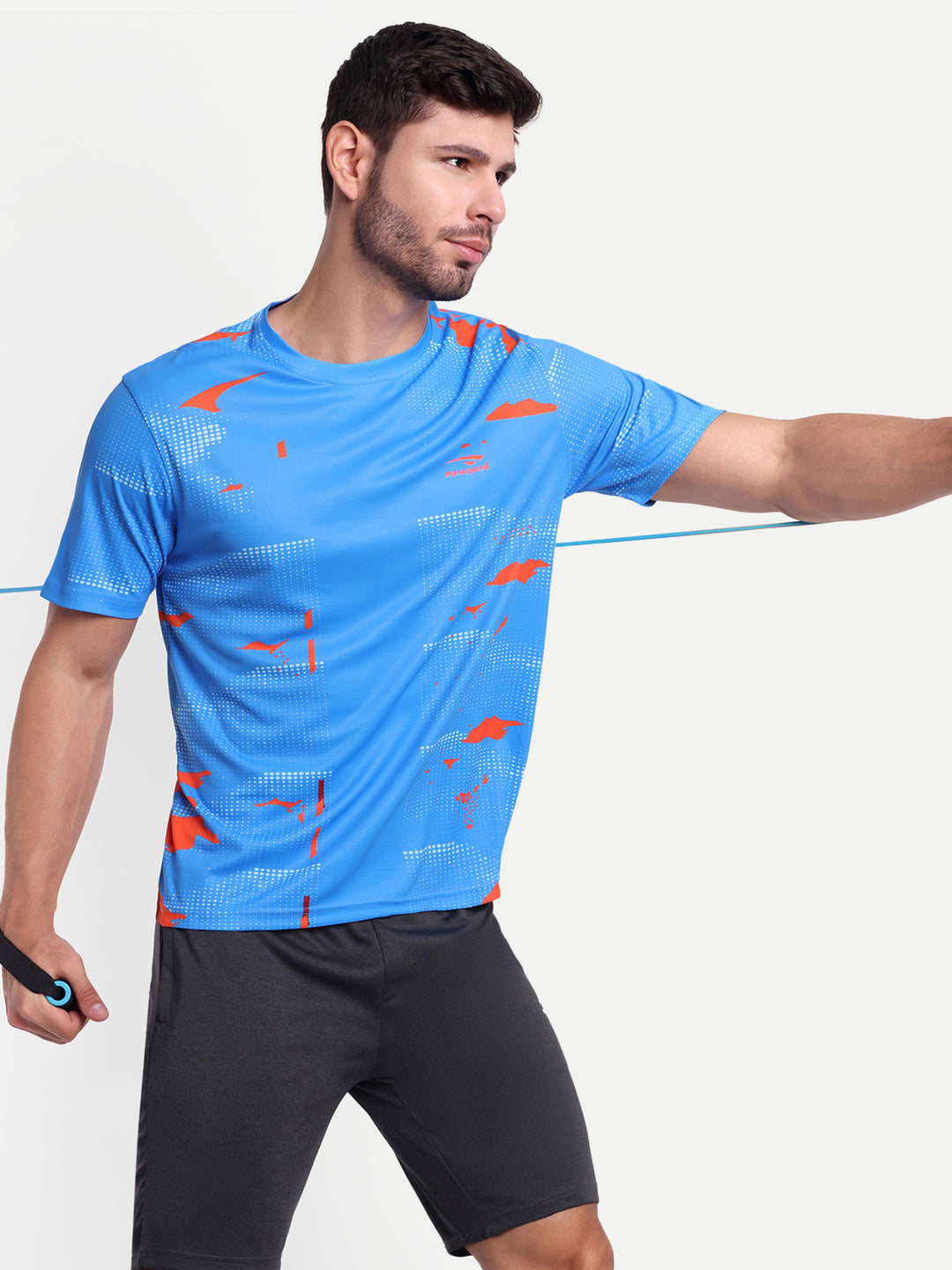 COBALT BLUE GRAPHIC TSHIRT- AERO TEE